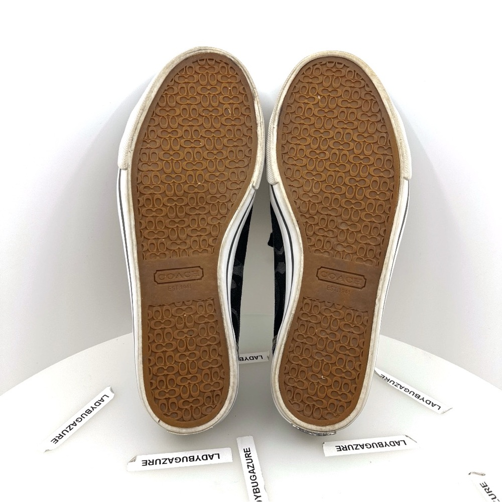 Coach Black and Gray Women's Sneakers - Picture 10 of 11